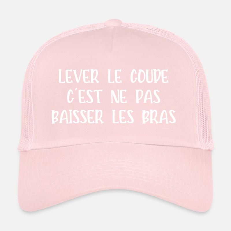 lever le coude Casquette trucker 