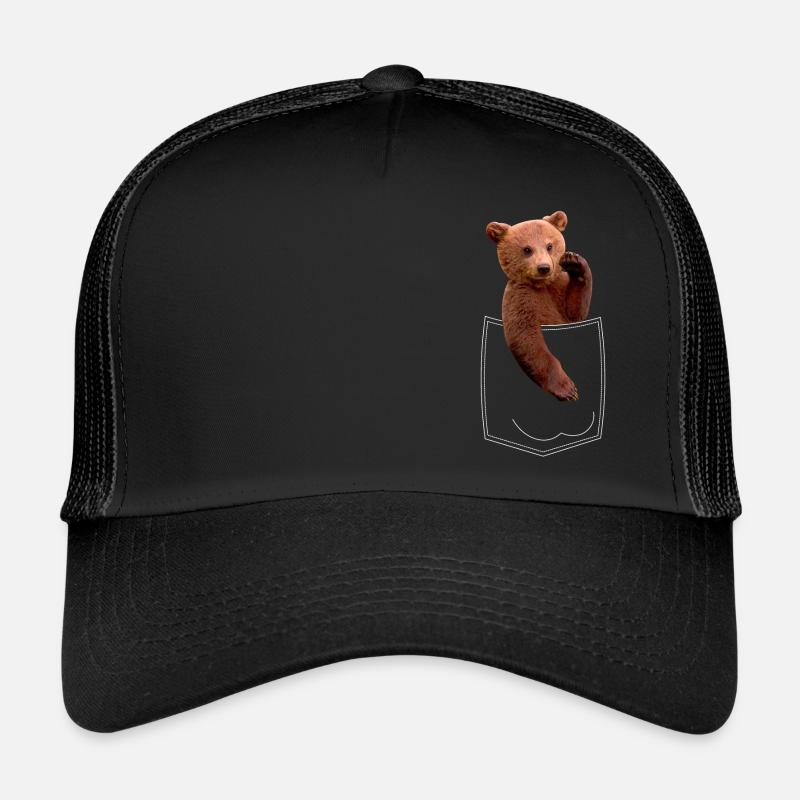 Poche poitrine ours Casquette trucker 