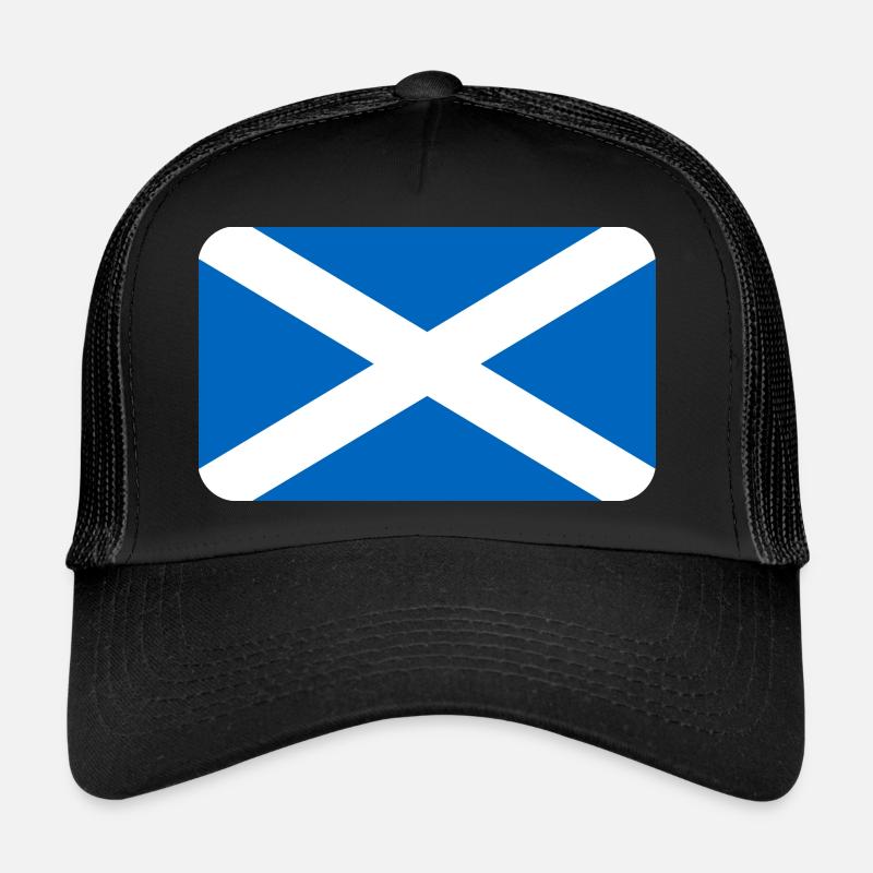 SCOTLAND FLAG round corner 400 dpi Trucker Cap