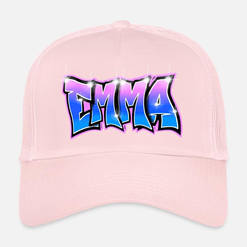Graffiti Name Emma Pink Blue Casquette trucker 