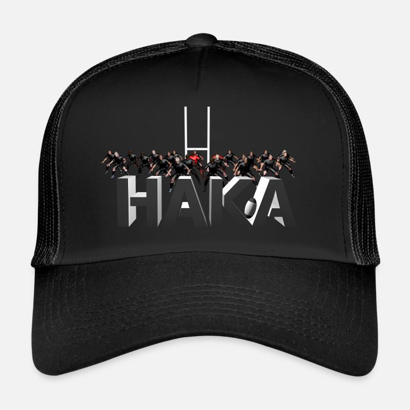 Rugby haka - Trucker Cap - black/black