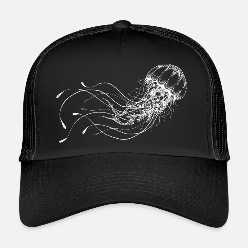 Méduse Blanc Urticaire Casquette trucker 