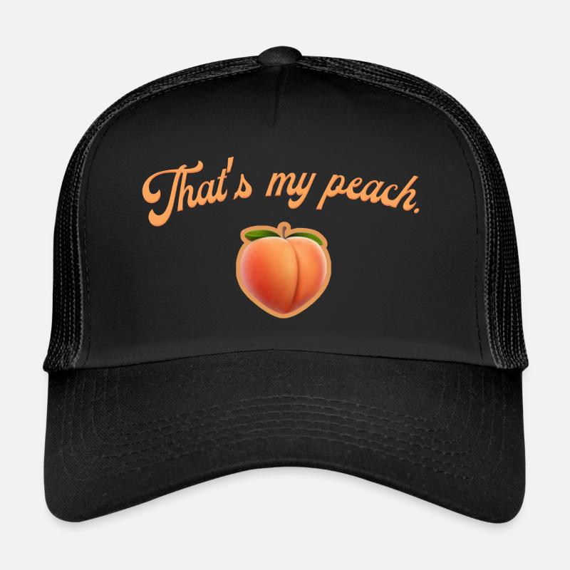 Das ist mein Pfirsich. - Trucker Cap - Schwarz/Schwarz