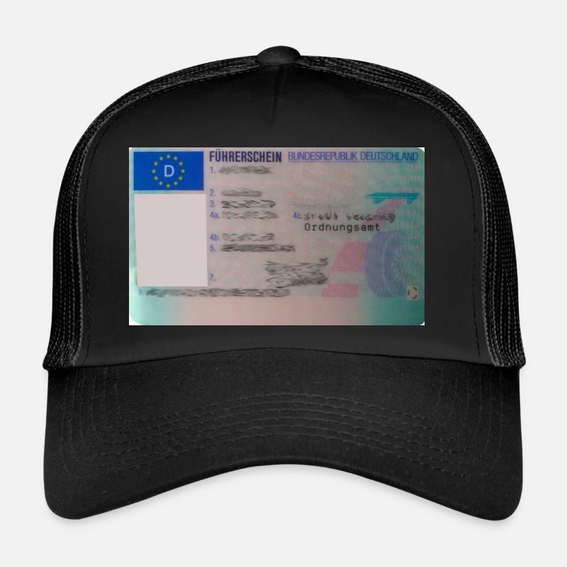 Driver's license front Trucker Cap