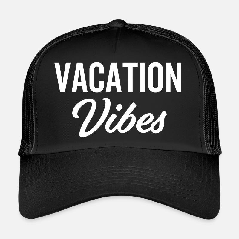 Vacation Vibes - Trucker Cap - Schwarz/Schwarz