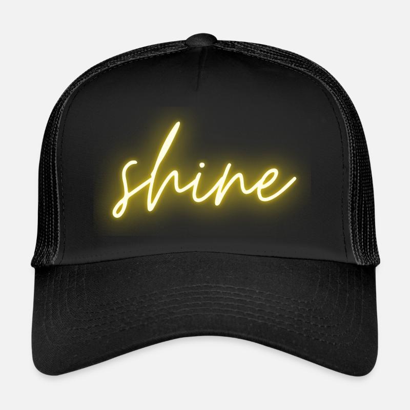 shine - Trucker Cap - Schwarz/Schwarz