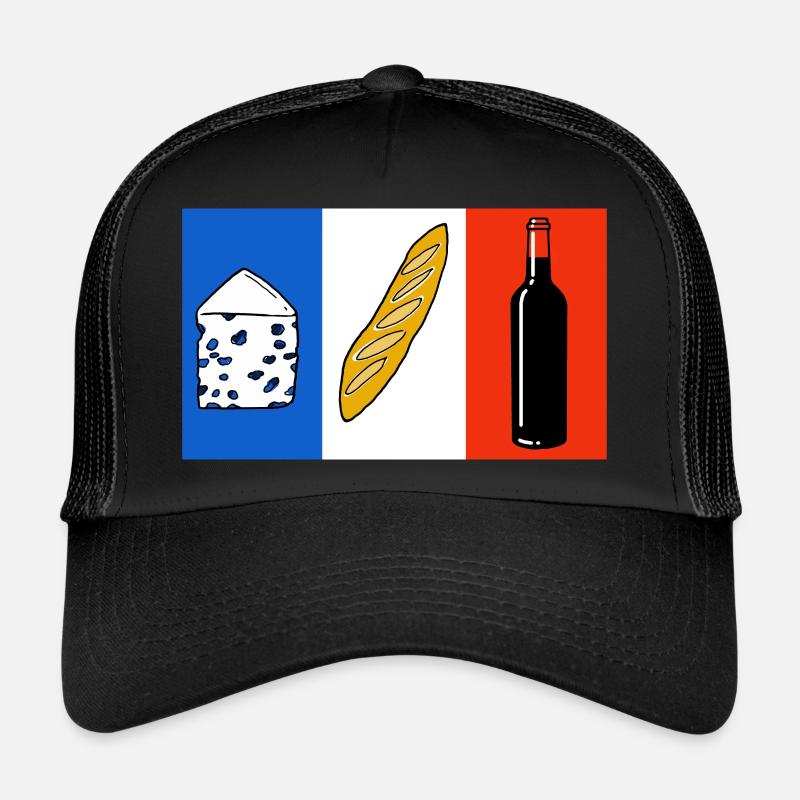 drapeau francais Casquette trucker 