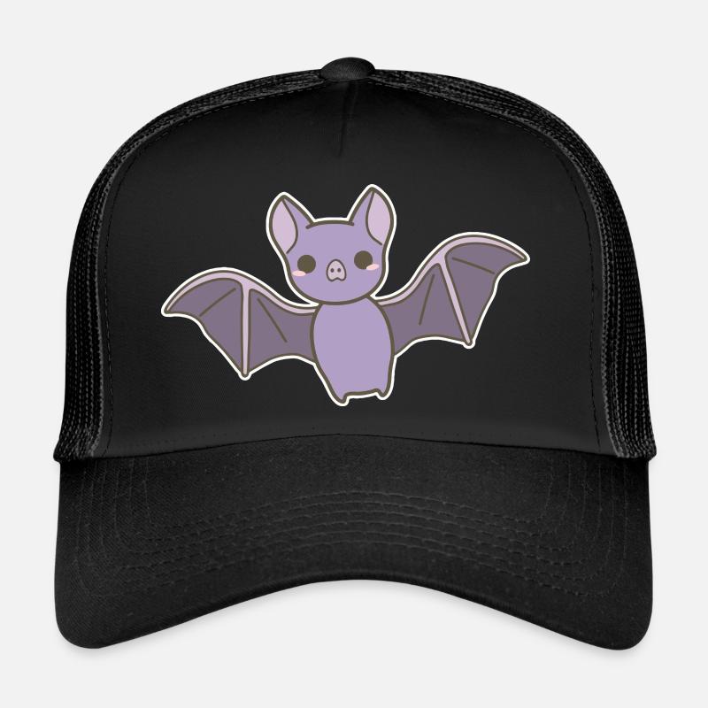 bat - Trucker Cap - black/black