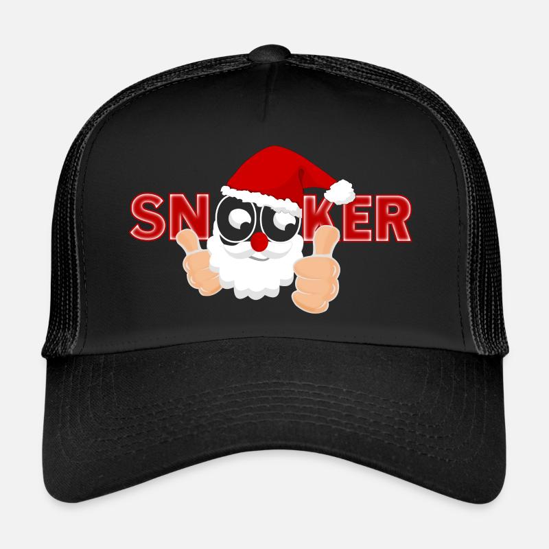Snooker Drôle de billard de Noël Casquette trucker 