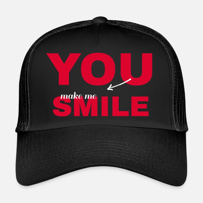 You make me smile. Romantisch, Harmonisch, Liebe Trucker Cap