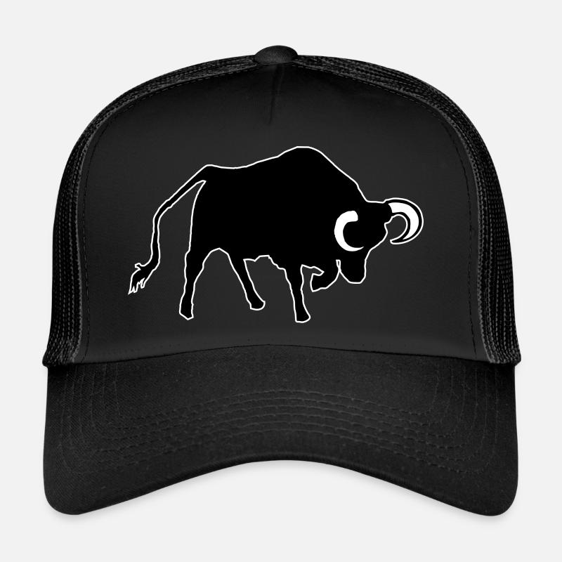 Taureau - Casquette trucker - noir/noir