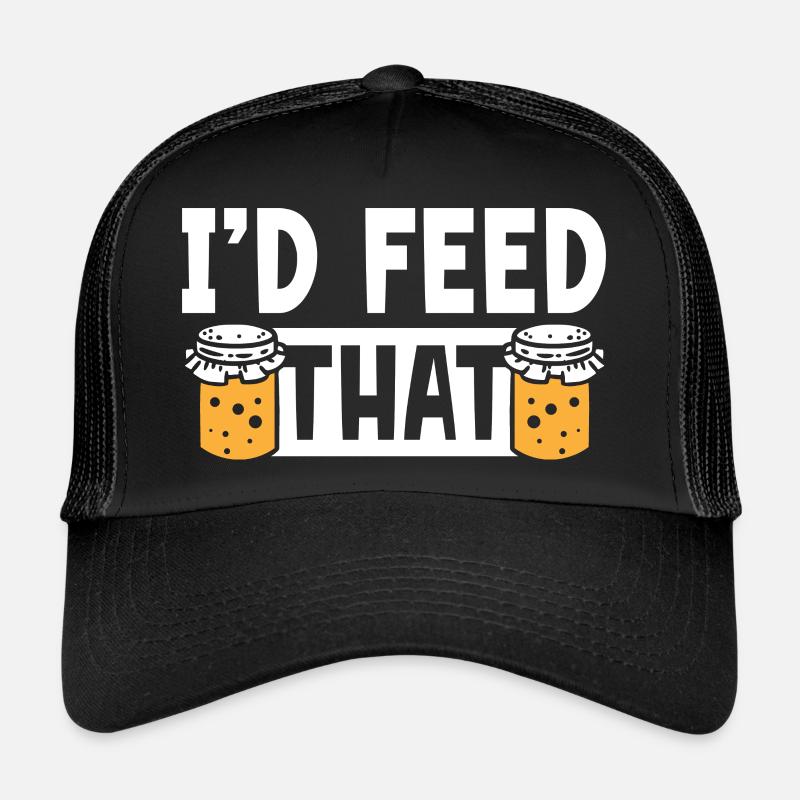 Brotbacken Bäcker Backerei Sauerteig - Trucker Cap - Schwarz/Schwarz