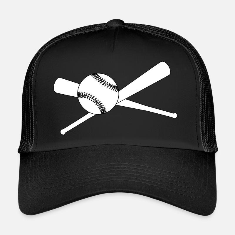 Baseball et 2 battes Casquette trucker 