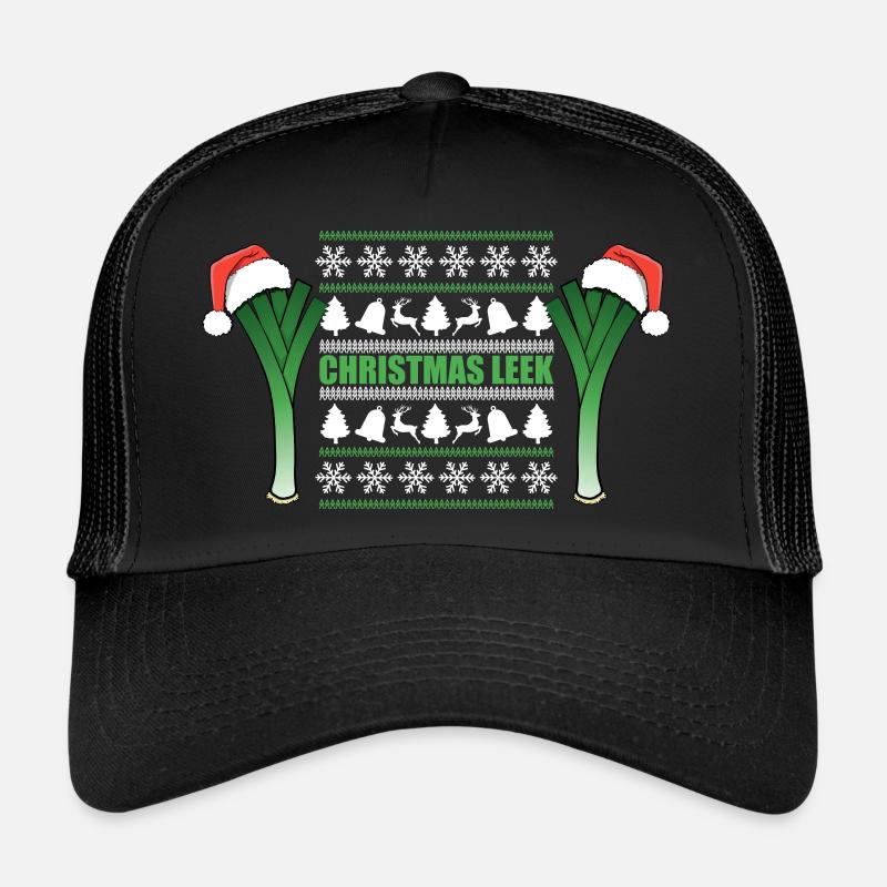 Cristmas Leek - Trucker Cap - Schwarz/Schwarz