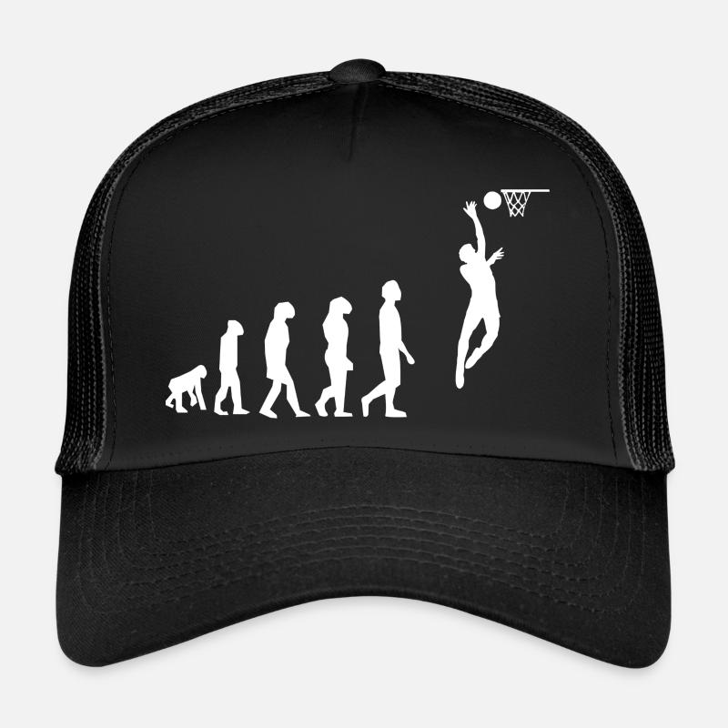 Basketball-Evolution - Trucker Cap - Schwarz/Schwarz