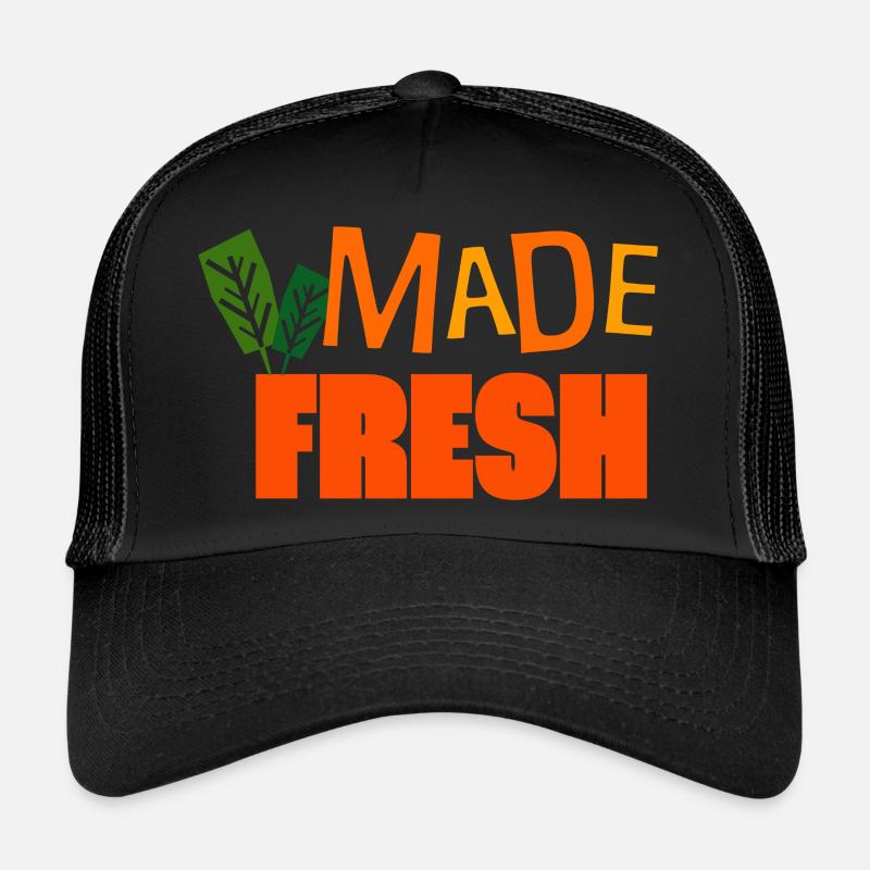 Made Fresh - Trucker Cap - black/black