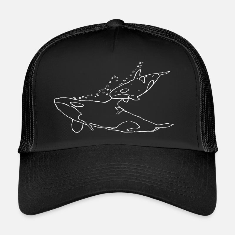 Orca - Trucker Cap - Schwarz/Schwarz