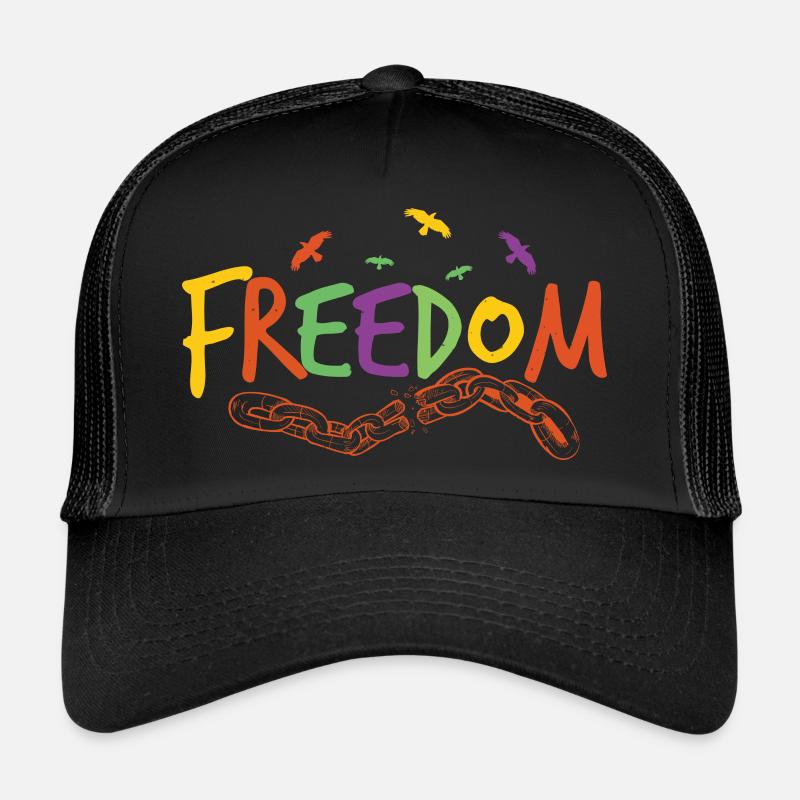 FREIHEIT - Trucker Cap - Schwarz/Schwarz