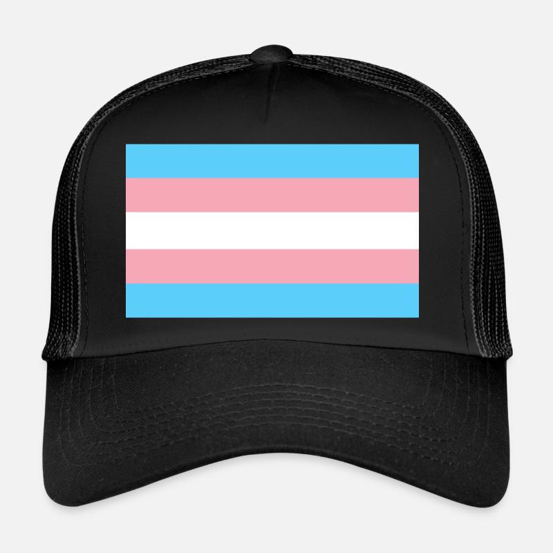 Drapeau de la fierté transgenre Casquette trucker 