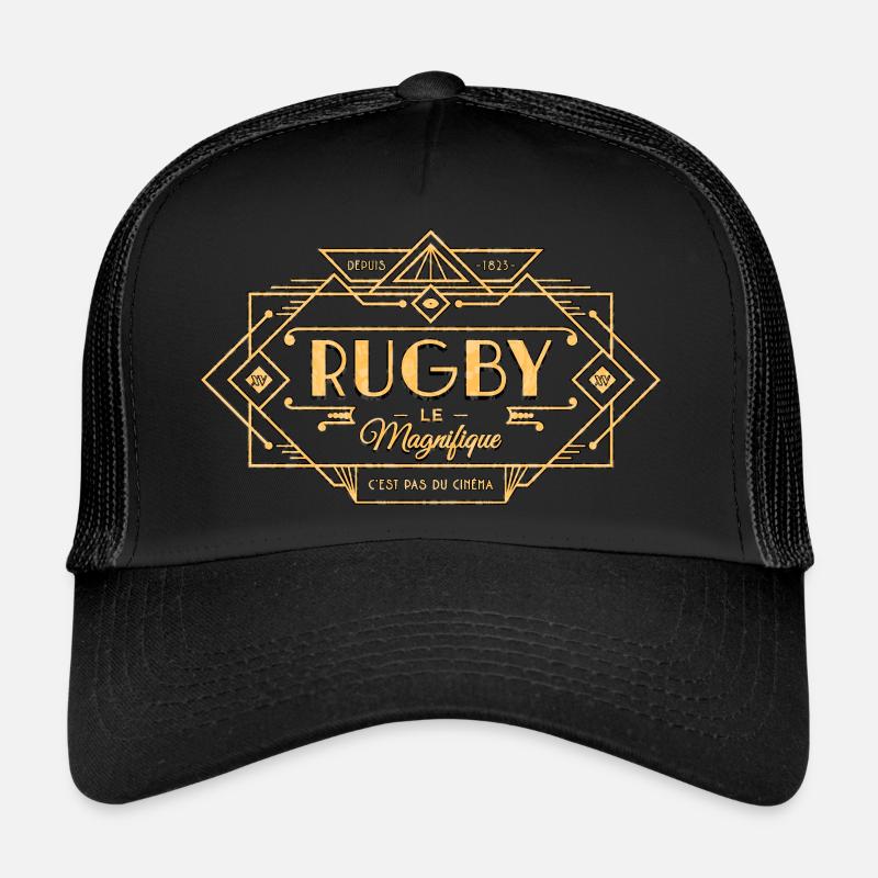 RUGBY DER PRÄCHTIGE - Trucker Cap - Schwarz/Schwarz
