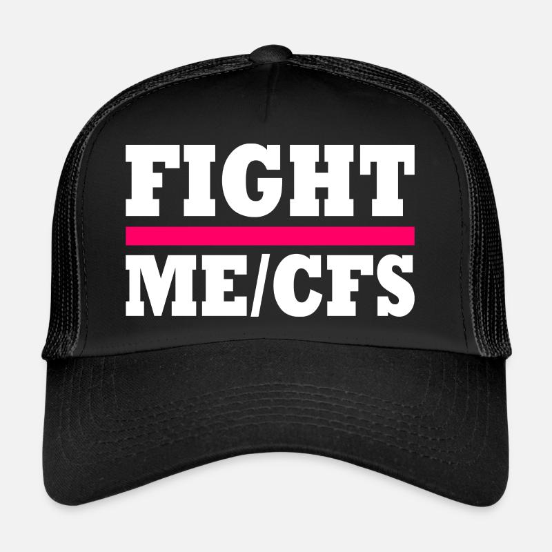 Me/cfs - fight me/cfs - Trucker Cap - Schwarz/Schwarz