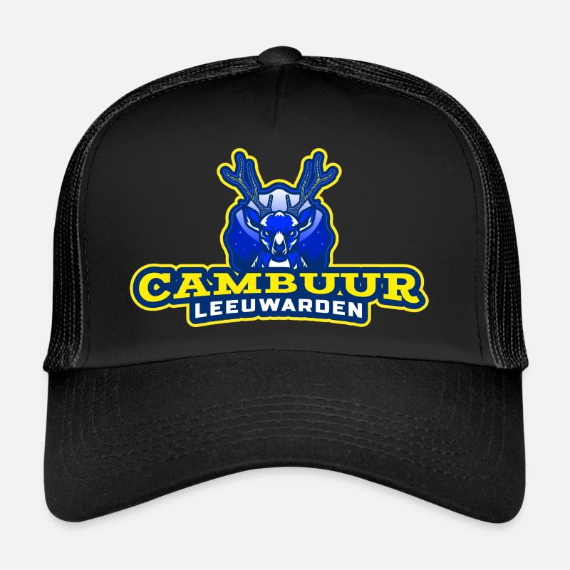 Cambuur Leeuwarden - Trucker Cap - Schwarz/Schwarz