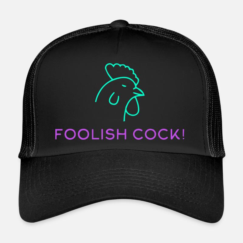 Töricht - Trucker Cap - Schwarz/Schwarz