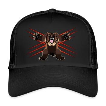 wild glutton - Trucker Cap - black/black - Front