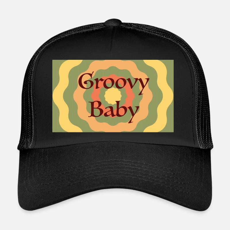 Groovy Baby - Trucker Cap - Schwarz/Schwarz