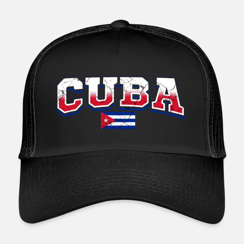 Kuba - Trucker Cap - Schwarz/Schwarz