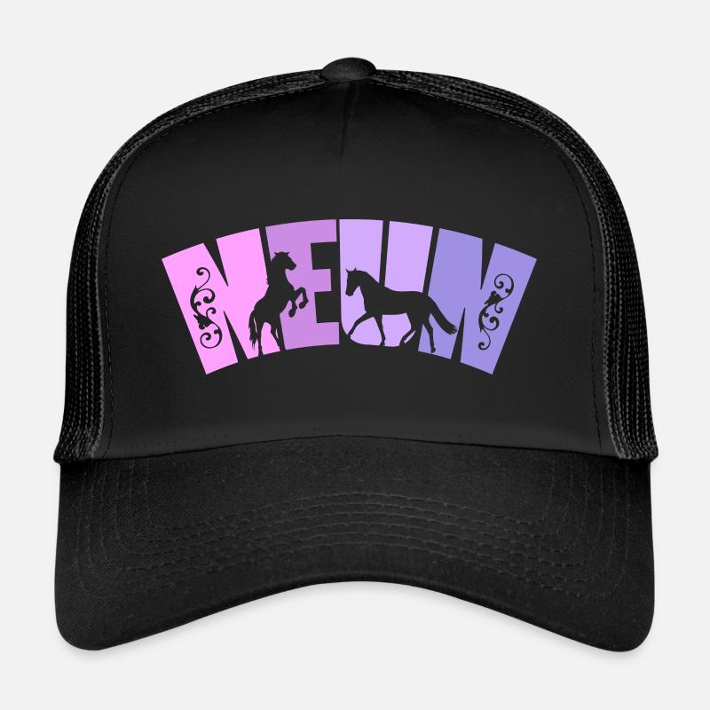 Geburtstag Mädchen 9 Jahre alt Pferd Pferde Trucker Cap
