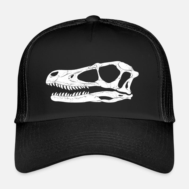 Velociraptor Fossil - Trucker Cap - Schwarz/Schwarz