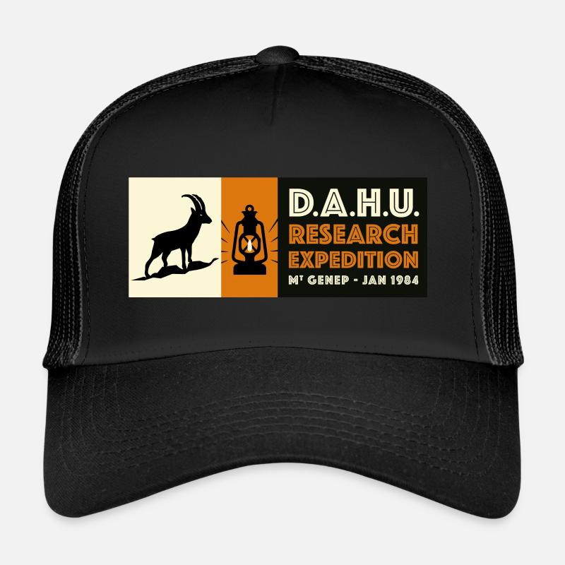 Expedition Dahu Jagd - Trucker Cap - Schwarz/Schwarz