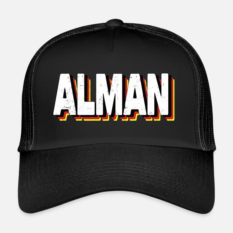 Alman - Trucker Cap - Schwarz/Schwarz