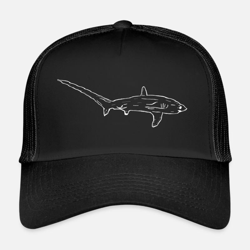 Fuchshai - Trucker Cap - Schwarz/Schwarz