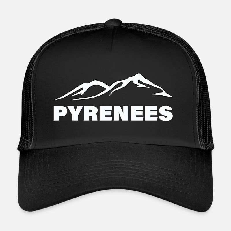 PYRÉNÉES - Casquette trucker  - noir/noir