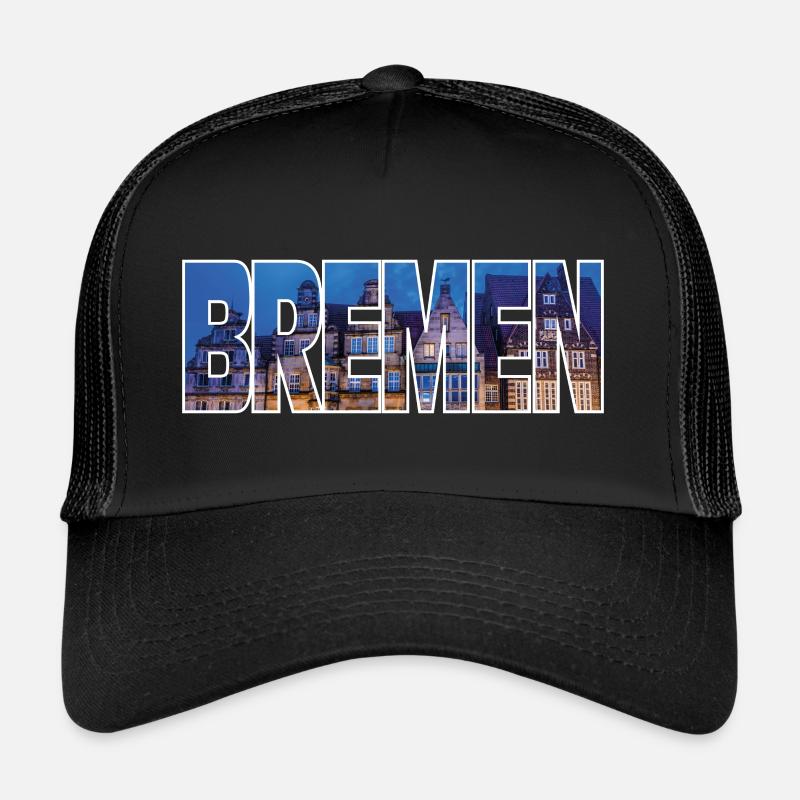 Bremen - Trucker Cap - Schwarz/Schwarz