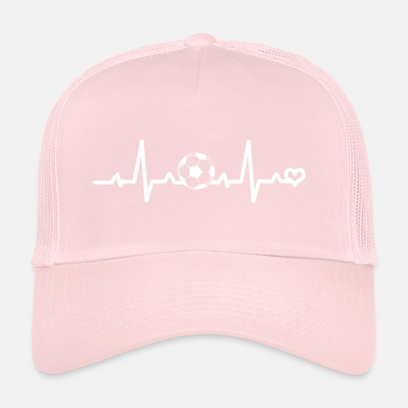 Fußball Herzschlag EKG Puls Herzfrequenz Liebe Trucker Cap