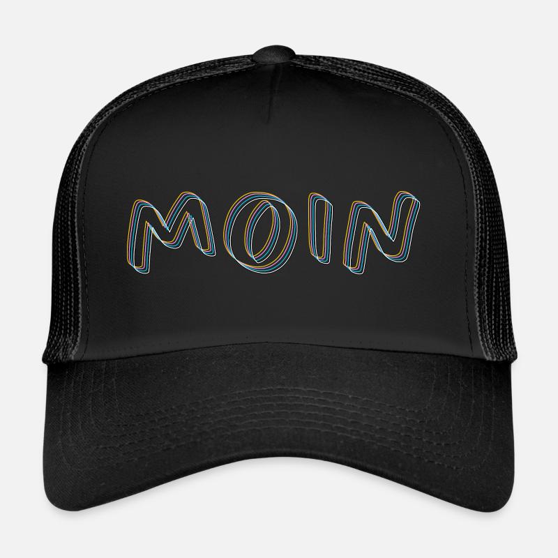 moin - Trucker Cap - Schwarz/Schwarz