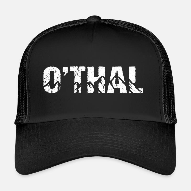 O'thal Oberwiesenthal Berge - Trucker Cap - Schwarz/Schwarz