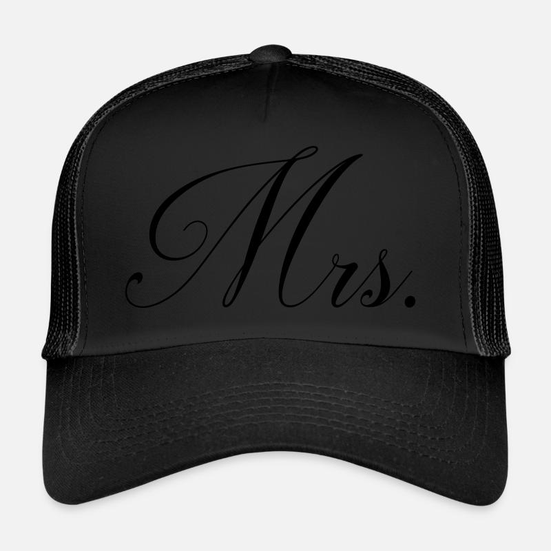 Mrs ! Miss ! Geschenk Sprüche - Trucker Cap - Schwarz/Schwarz