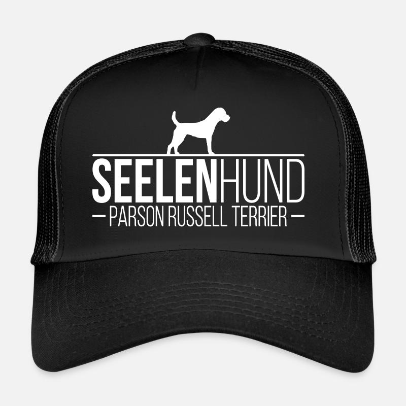 PARSON RUSSELL TERRIER Seelenhund Hunde Wilsigns - Trucker Cap - Schwarz/Schwarz