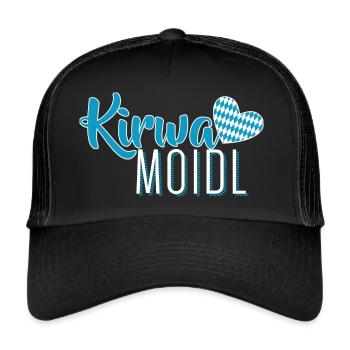 Kirwa Moidl - Casquette trucker  - noir/noir - Devant