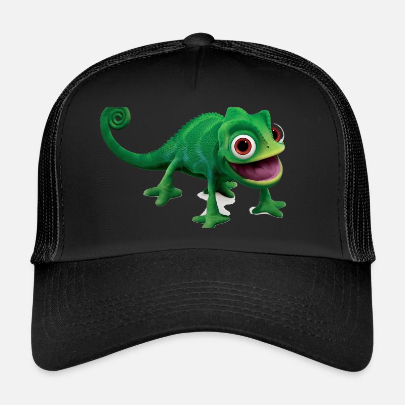 Chameleon original design - Trucker Cap - Schwarz/Schwarz