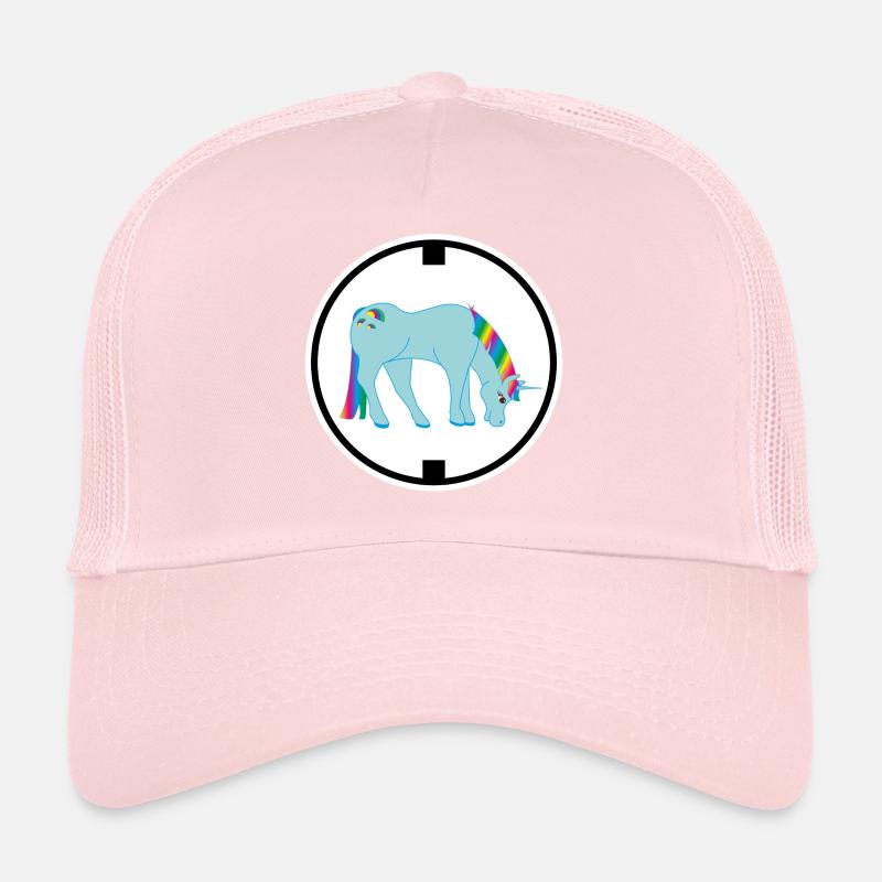 LOGO Einhorn türkis Regenbogen Trucker Cap