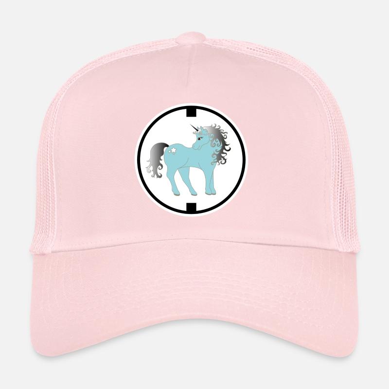 LOGO Einhorn türkis Regenbogen Trucker Cap