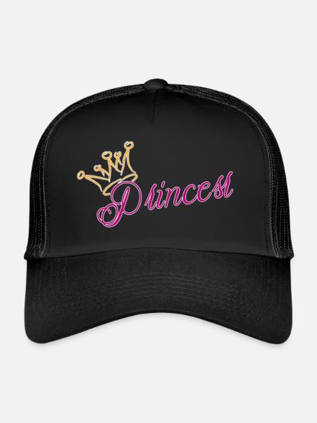 Princess - Trucker Cap - Schwarz/Schwarz