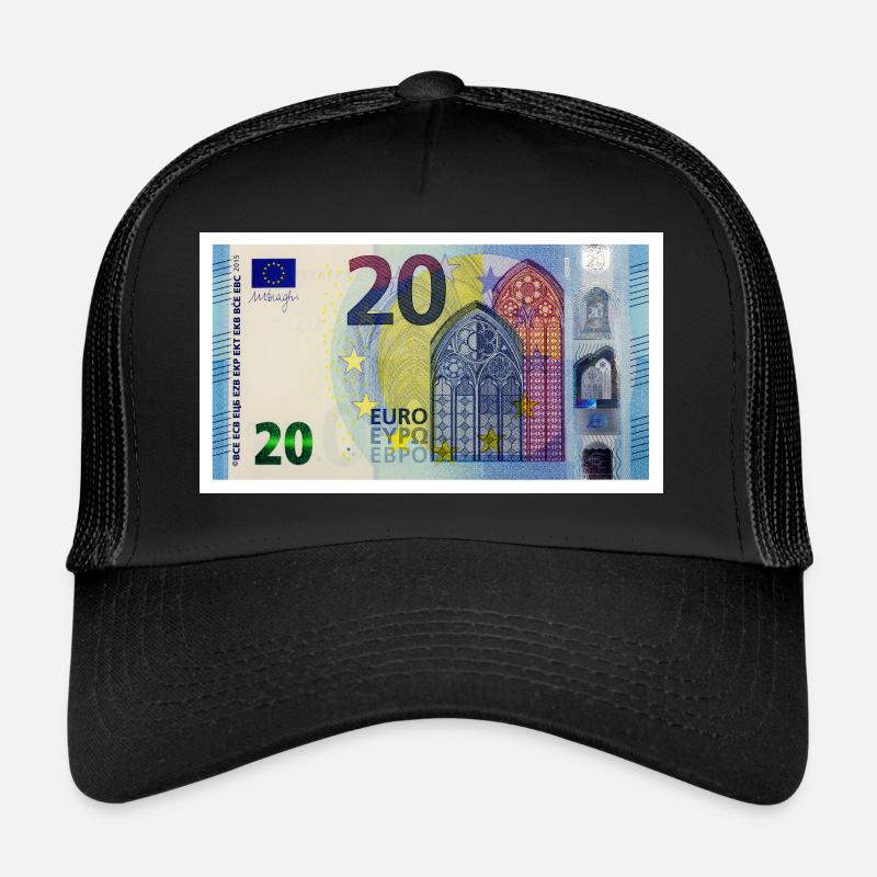 20 euro - Trucker Cap - Schwarz/Schwarz