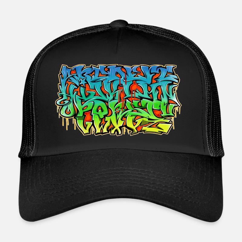 Graffiti wild style alphabet Trucker Cap