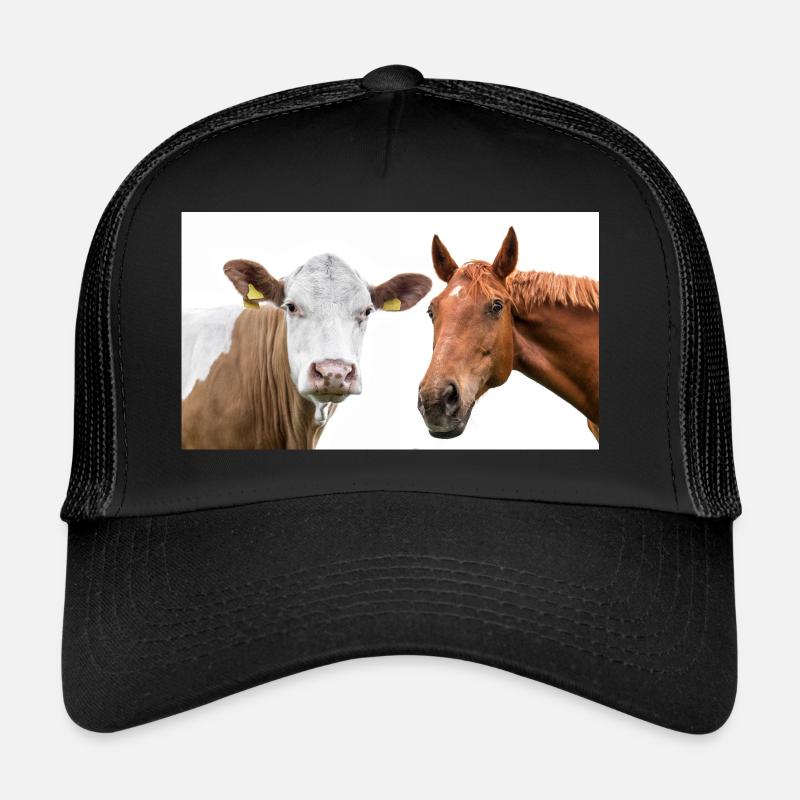 Vache et cheval Casquette trucker 